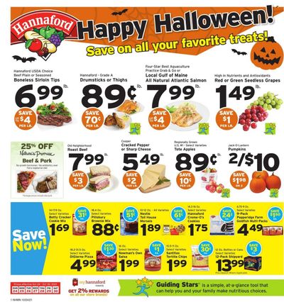 Hannaford (NH) Weekly Ad Flyer October 25 to November 1