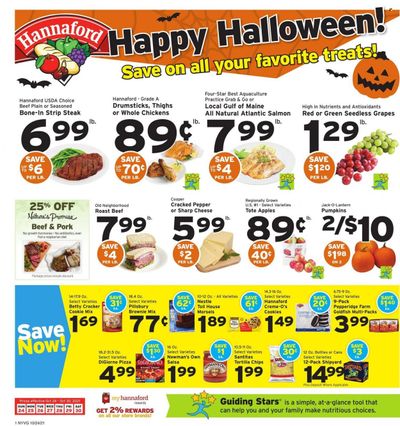 Hannaford (NY) Weekly Ad Flyer October 25 to November 1