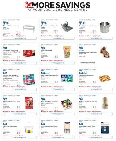 Costco Business Centre Instant Savings Flyer October 25 to November 7
