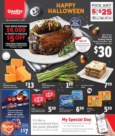 Quality Foods Flyer October 25 to 31