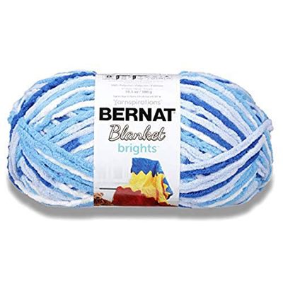 Bernat Blanket Brights Big Ball Yarn, 10.5 Ounce, Waterslide Variegate, Single Ball $14.23 (Reg $18.28)