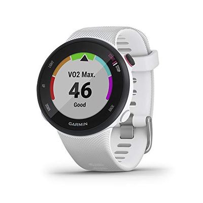 Garmin Forerunner 45S, 39mm Easy-to-Use GPS Running Watch with Coach Free Training Plan Support, White $252.06 (Reg $279.99)