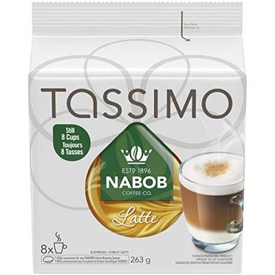 Tassimo Nabob Latte Coffee Single Serve T-Discs $4.99 (Reg $8.02)