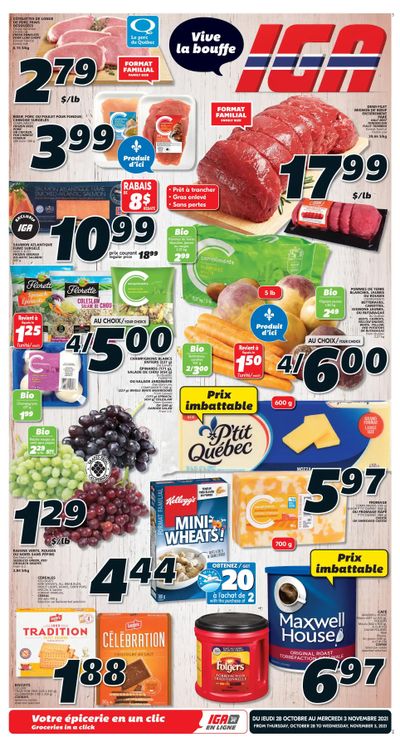 IGA (QC) Flyer October 28 to November 3