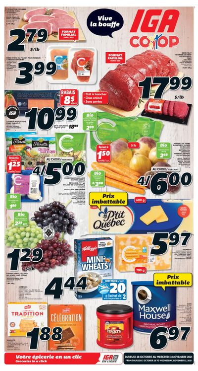 IGA (NB) Flyer October 28 to November 3 IGA (NB) Flyer October 28 to November 3