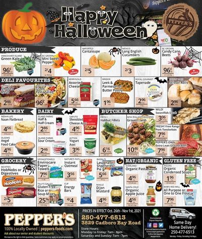 Pepper's Foods Flyer October 26 to November 1