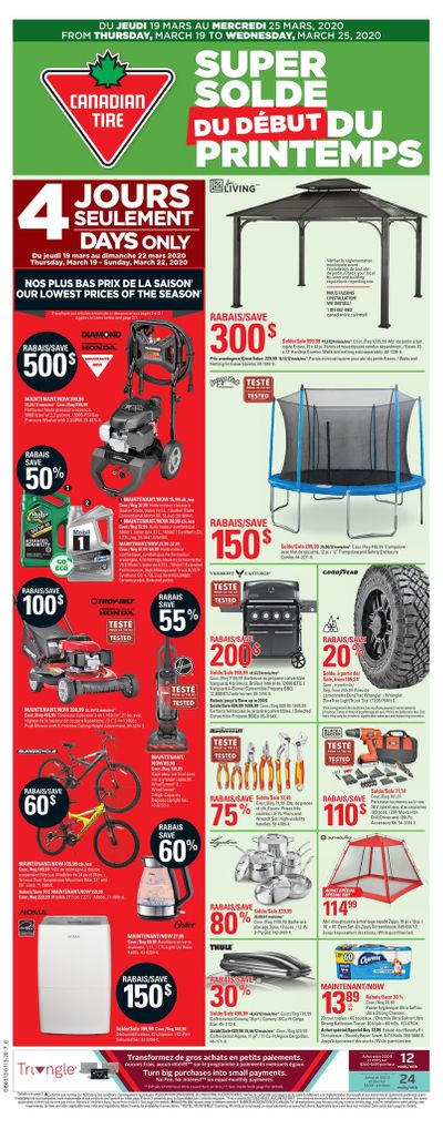 Canadian Tire (QC) Flyer March 19 to 25