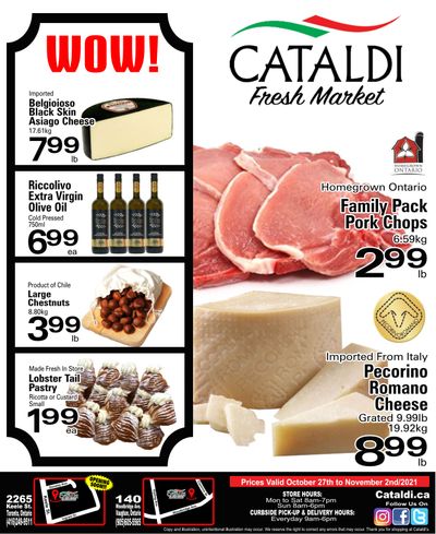 Cataldi Fresh Market Flyer October 27 to November 2 