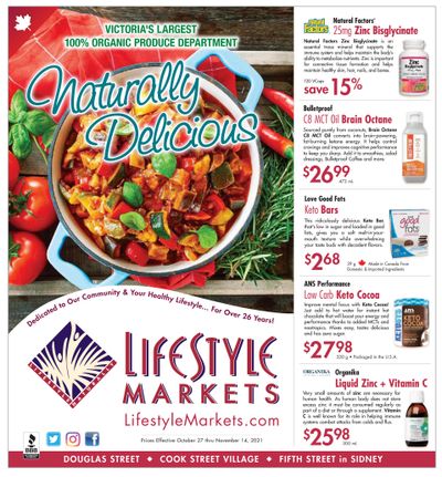 Lifestyle Markets Flyer October 27 to November 14