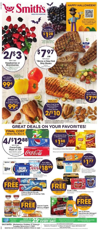 Smith's (AZ, ID, MT, NM, NV, UT, WY) Weekly Ad Flyer October 27 to November 3
