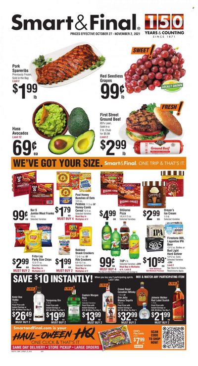 Smart & Final (AZ, CA) Weekly Ad Flyer October 27 to November 3