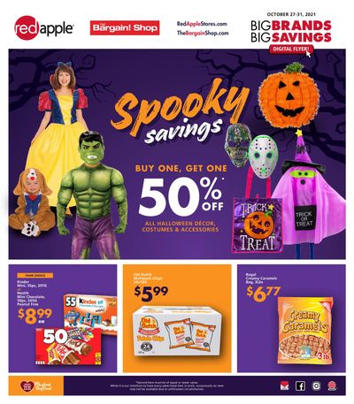 The Bargain Shop & Red Apple Stores Flyer October 27 to 31