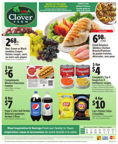 Clover Farm Flyer October 28 to November 3