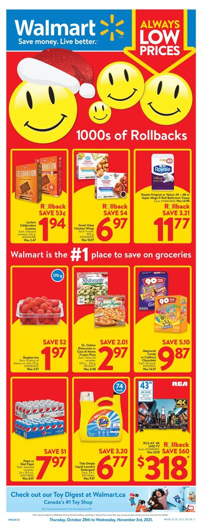 Walmart (Atlantic) Flyer October 28 to November 3