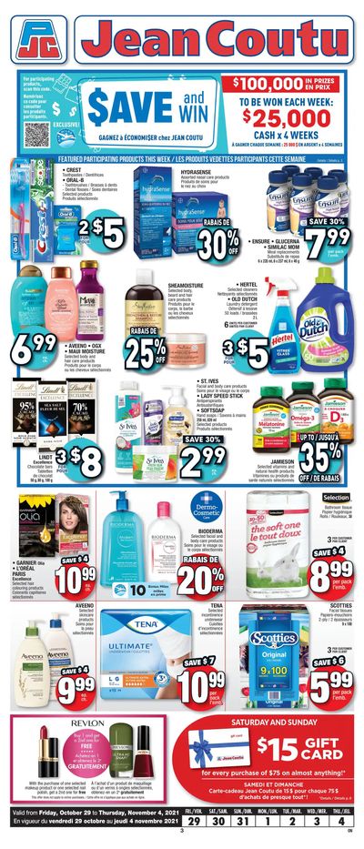 Jean Coutu (ON) Flyer October 29 to November 4