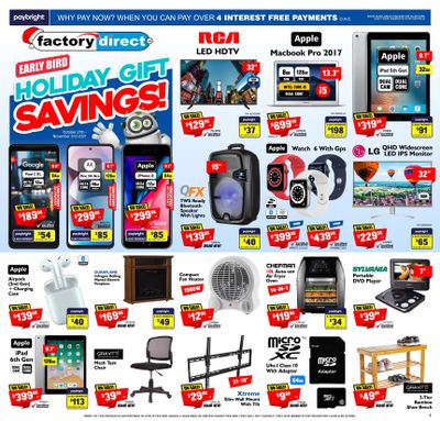 Factory Direct Flyer October 27 to November 23