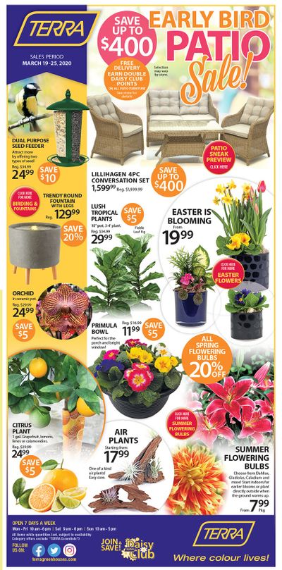Terra Greenhouses Flyer March 19 to 25
