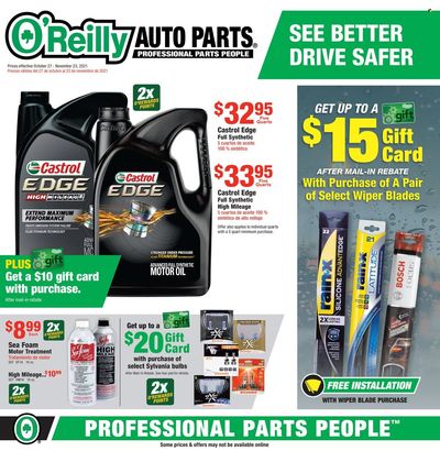 O'Reilly Auto Parts Weekly Ad Flyer October 28 to November 4