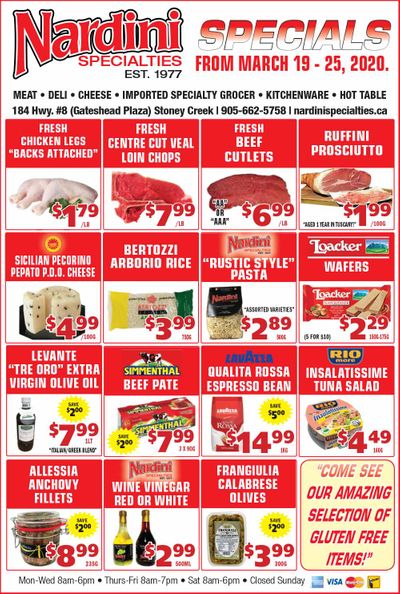 Nardini Specialties Flyer March 19 to 25