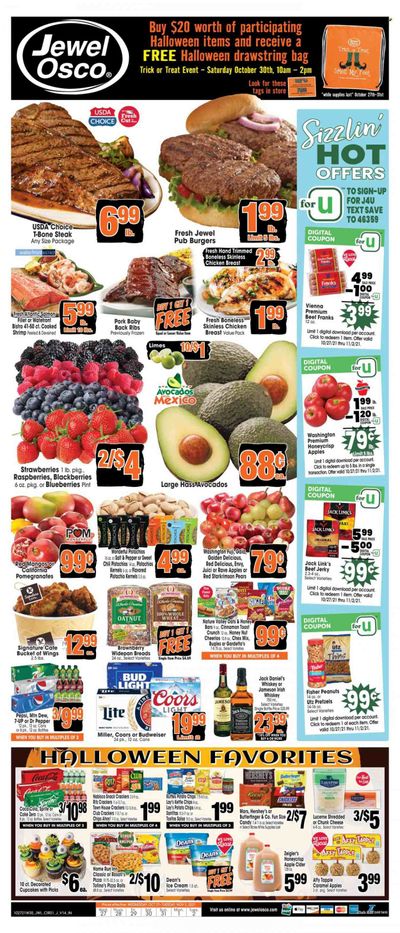 Jewel Osco (IN) Weekly Ad Flyer October 28 to November 4