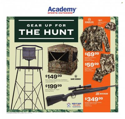 Academy Sports (AL, AR, GA, LA, MO, NC, SC, TN, TX) Weekly Ad Flyer October 28 to November 4