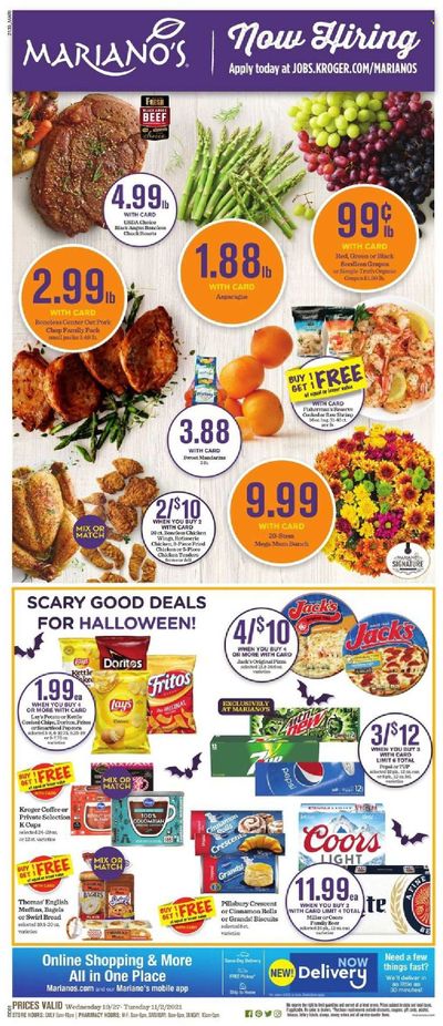 Mariano’s (IL) Weekly Ad Flyer October 28 to November 4
