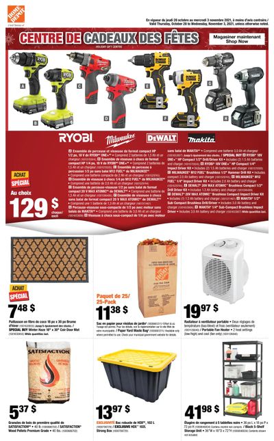 Home Depot (QC) Flyer October 28 to November 3