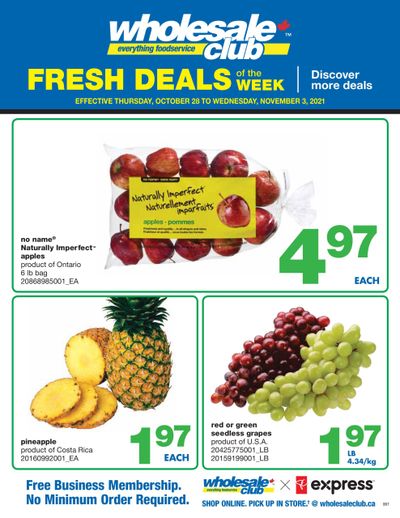 Wholesale Club (ON) Fresh Deals of the Week Flyer October 28 to November 3