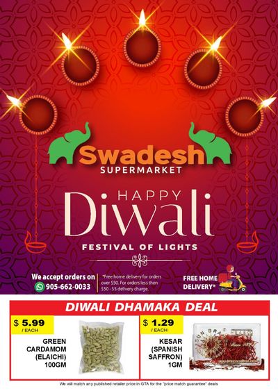 Swadesh Supermarket Flyer October 28 to November 10