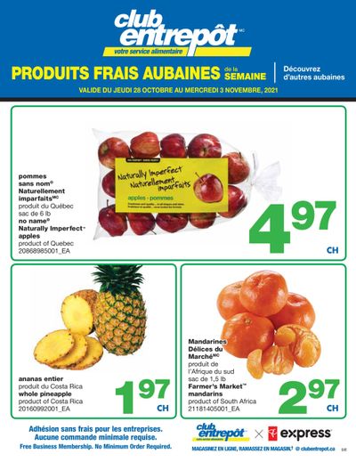 Wholesale Club (QC) Fresh Deals of the Week Flyer October 28 to November 3