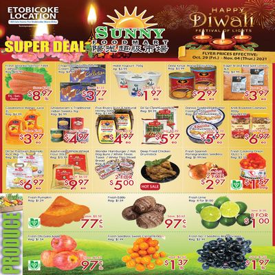 Sunny Foodmart (Etobicoke) Flyer October 29 to November 4