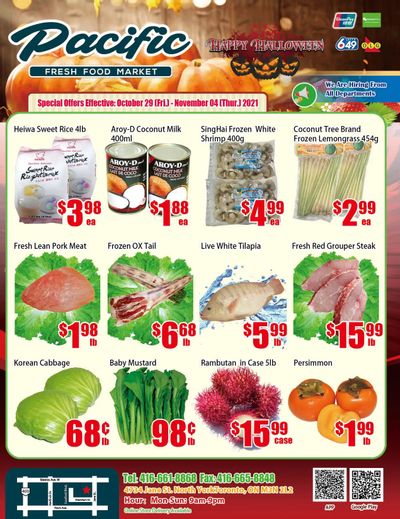 Pacific Fresh Food Market (North York) Flyer October 29 to November 4