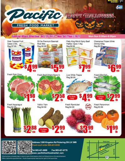 Pacific Fresh Food Market (Pickering) Flyer October 29 to November 4
