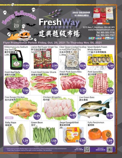 FreshWay Foodmart Flyer October 29 to November 4