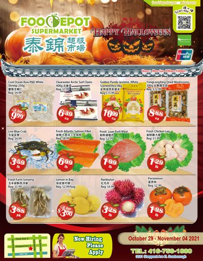 Food Depot Supermarket Flyer October 29 to November 4