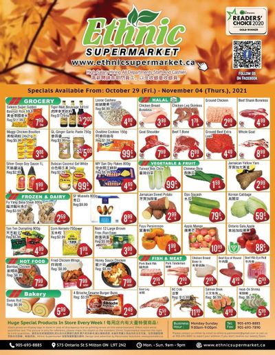 Ethnic Supermarket Flyer October 29 to November 4