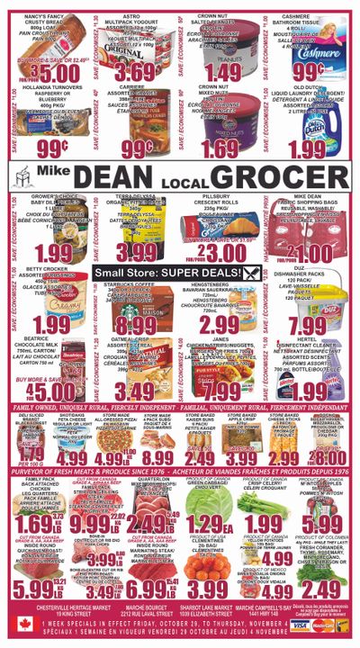 Mike Dean Local Grocer Flyer October 29 to November 4