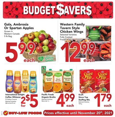 Buy-Low Foods Budget Savers Monthly Flyer October 24 to November 20