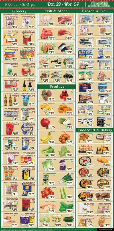 Nations Fresh Foods (Mississauga) Flyer October 29 to November 4