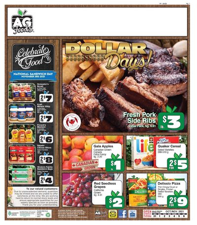 Ag Foods Flyer October 31 to November 6
