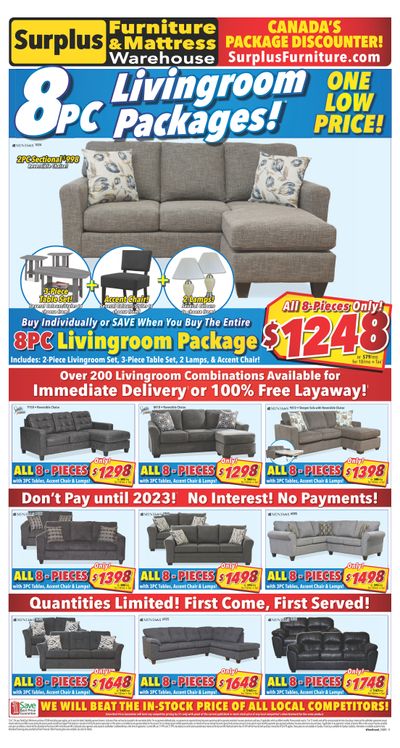 Surplus Furniture & Mattress Warehouse (Winnipeg) Flyer November 1 to 21