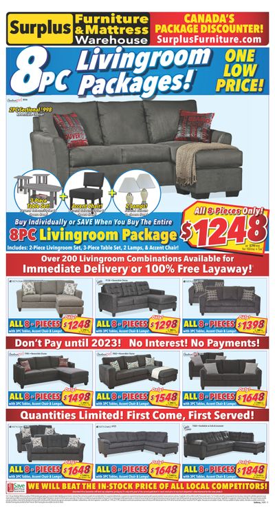 Surplus Furniture & Mattress Warehouse (Sudbury) Flyer November 1 to 21