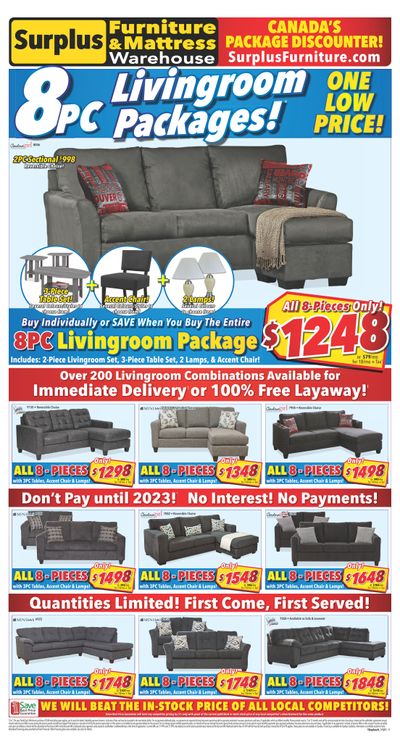 Surplus Furniture & Mattress Warehouse (Sault Ste Marie) Flyer November 1 to 21