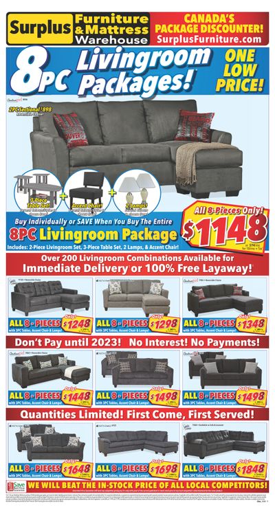Surplus Furniture & Mattress Warehouse (Barrie) Flyer November 1 to 21
