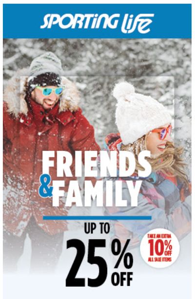 Sporting Life Canada Friends & Family Sale