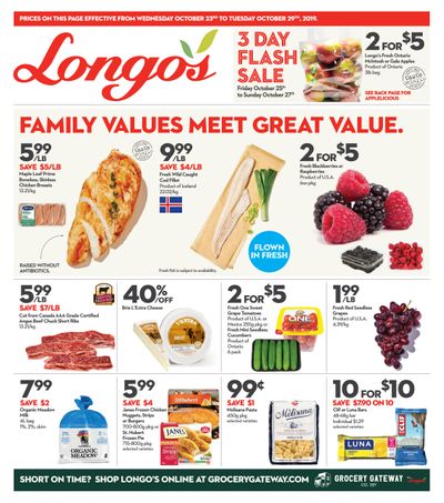 Longo's Flyer October 23 to 29