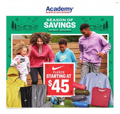 Academy Sports (AL, AR, GA, LA, MO, NC, SC, TN, TX) Weekly Ad Flyer November 1 to November 8