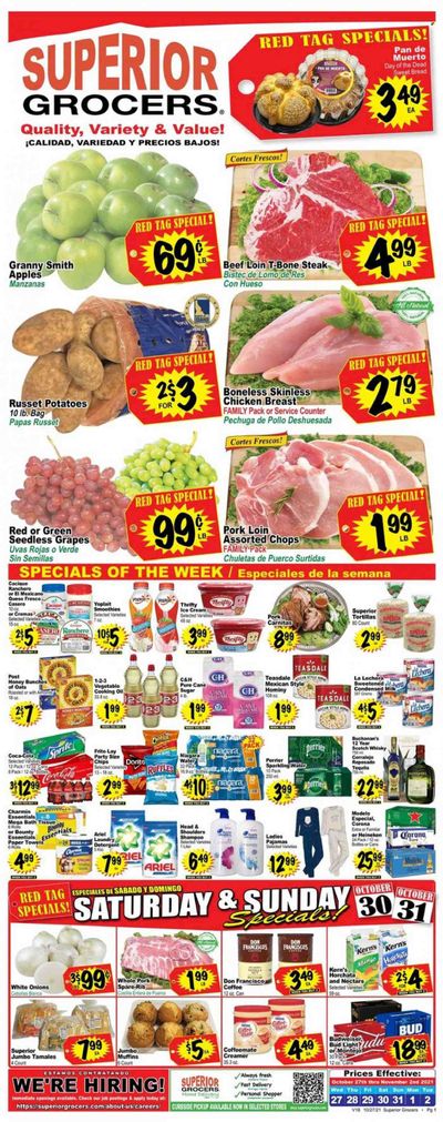 Superior Grocers (CA) Weekly Ad Flyer November 2 to November 9