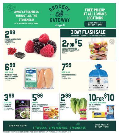 Longo's Grocery Gateway Flyer October 23 to 29