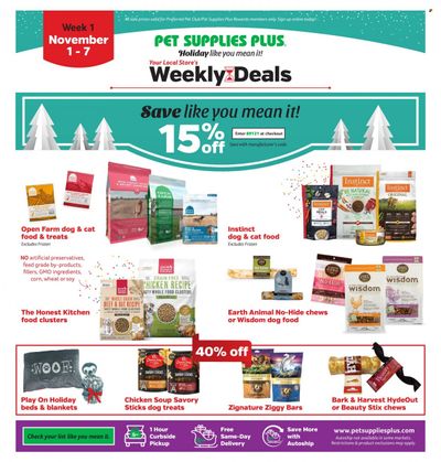 Pet Supplies Plus Weekly Ad Flyer November 2 to November 9